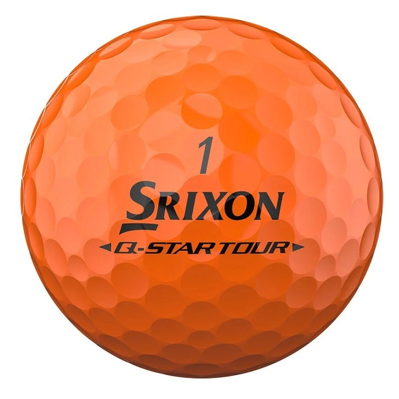Srixon Q-Star Tour Divide pelotas de golf, amarillo/naranja