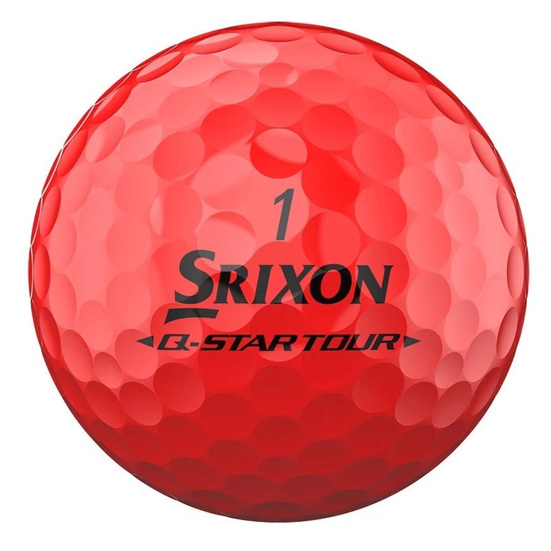 Srixon Q-Star Tour Divide pelotas de golf, amarillo/rojo
