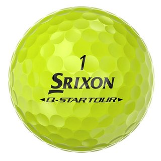 Srixon Q-Star Tour Divide pelotas de golf, amarillo/rojo