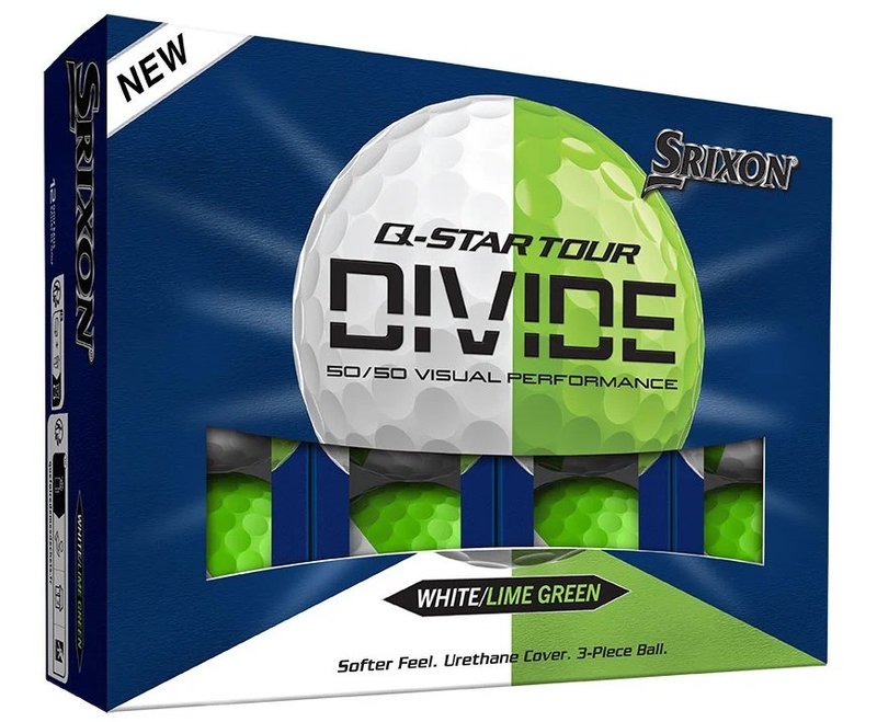 Srixon Q-Star Tour Divide pelotas de golf, lima