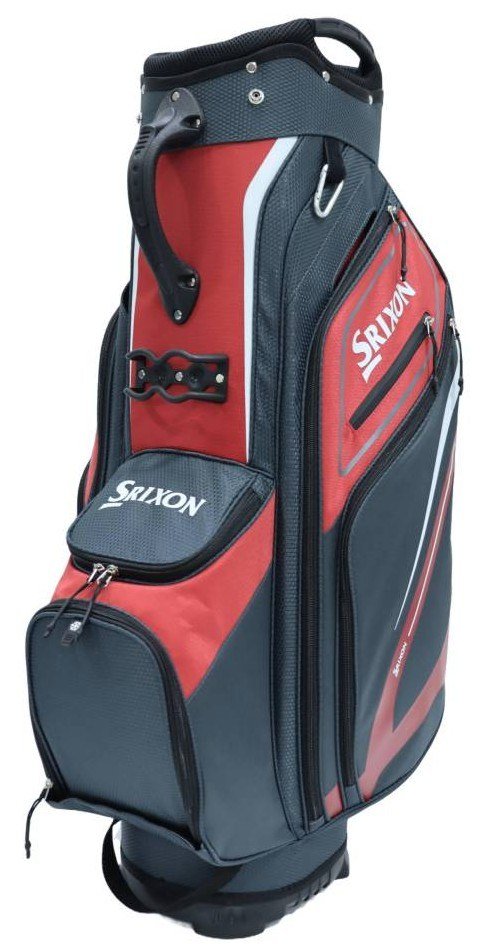Srixon Friday cart bag, charcoal/rojo