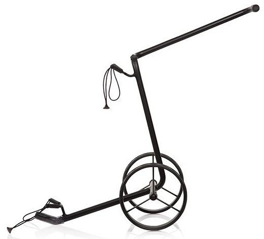 JuStar Black carrito manual de 2 ruedas, negro mate