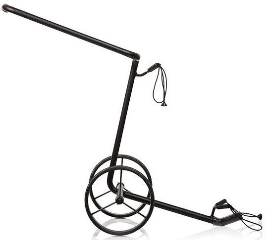 JuStar Black carrito manual de 2 ruedas, negro mate