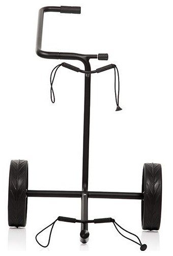JuStar Black carrito manual de 2 ruedas, negro mate