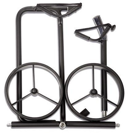 JuStar Black carrito manual de 2 ruedas, negro mate