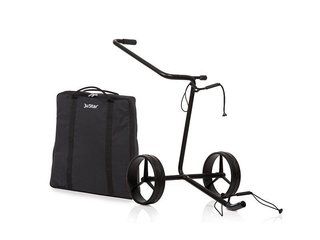 JuStar Black carrito manual de 2 ruedas, negro mate