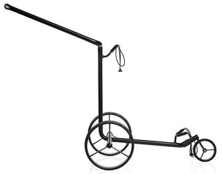 JuStar Black carrito manual de 3 ruedas, negro mate
