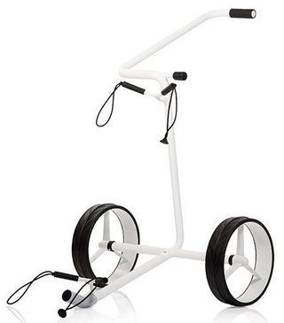 JuStar White carrito manual de 2 ruedas, blanco brillante