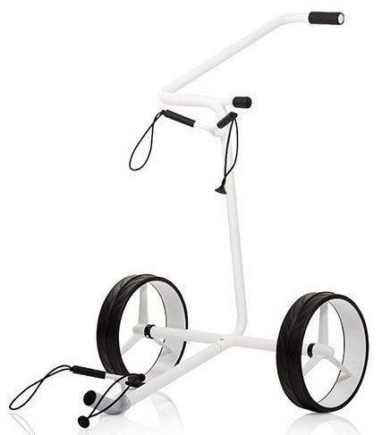 JuStar White carrito manual de 2 ruedas, blanco brillante