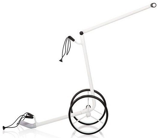 JuStar White carrito manual de 2 ruedas, blanco brillante