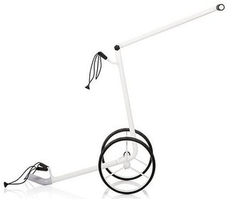 JuStar White carrito manual de 2 ruedas, blanco brillante