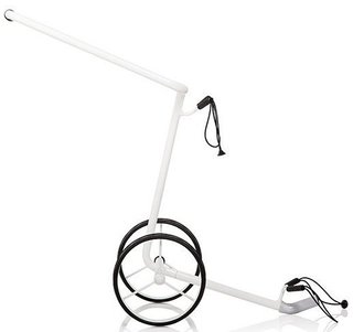 JuStar White carrito manual de 2 ruedas, blanco brillante