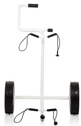 JuStar White carrito manual de 2 ruedas, blanco brillante