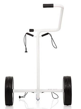 JuStar White carrito manual de 2 ruedas, blanco brillante