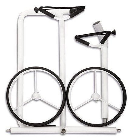 JuStar White carrito manual de 2 ruedas, blanco brillante