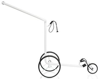 JuStar White carrito manual de 3 ruedas, blanco brillante