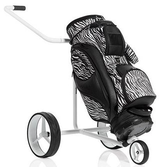 JuStar White carrito manual de 3 ruedas, blanco brillante