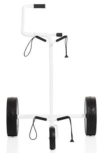 JuStar White carrito manual de 3 ruedas, blanco brillante