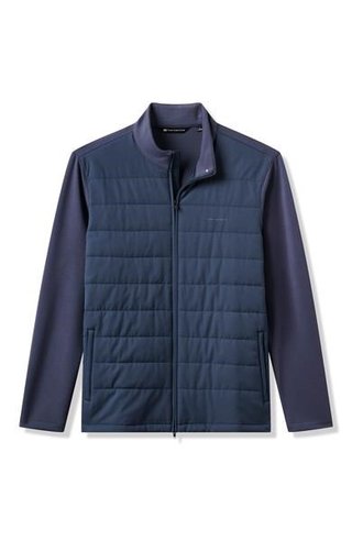 Travis Mathew Point of Sail Full-Zip chaqueta de hombre, mood indigo