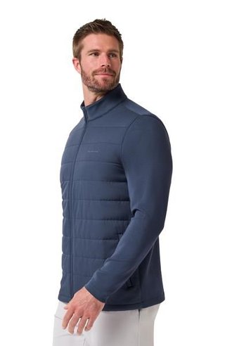 Travis Mathew Point of Sail Full-Zip chaqueta de hombre, mood indigo