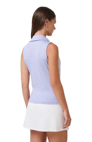 Travis Mathew Skyloft Light Sleeveless polo de mujer, heather soft blue