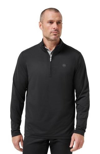 Travis Mathew Heater Pro 1/4Zip sudadera de hombre, negro
