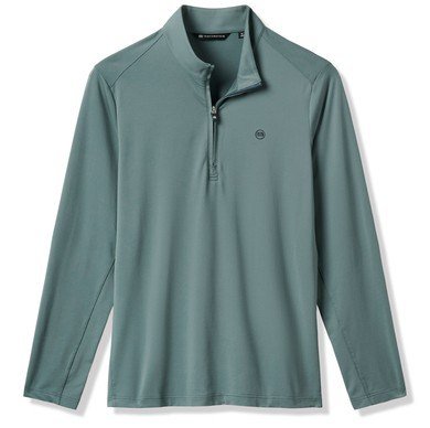 Travis Mathew Heater Pro 1/4Zip sudadera de hombre, balsam green