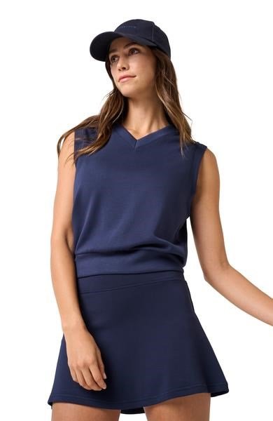 Travis Mathew Skyloft Soft chaleco de mujer, navy blazer