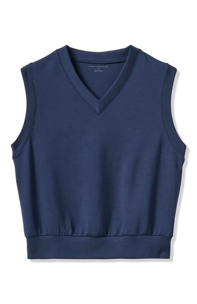 Travis Mathew Skyloft Soft chaleco de mujer, navy blazer