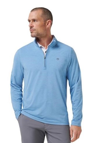Travis Mathew Heater Pro 1/4Zip sudadera de hombre, pacific coast