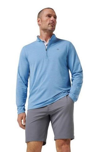 Travis Mathew Heater Pro 1/4Zip sudadera de hombre, pacific coast