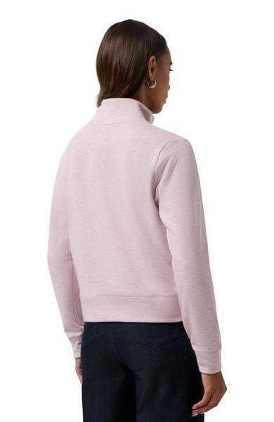 Travis Mathew Cloud Fleece Half-Zip sudadera de mujer, heather violet ice