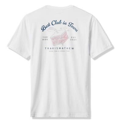 Travis Mathew Founding Member Tee camiseta de hombre, blanca