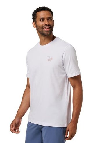 Travis Mathew Founding Member Tee camiseta de hombre, blanca