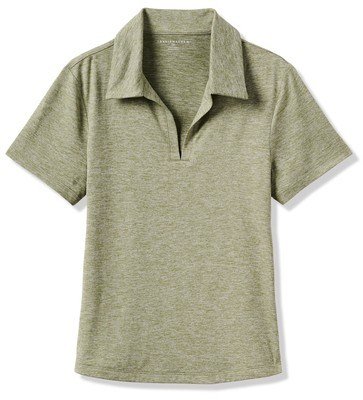 Travis Mathew Skyloft Light polo de mujer, heather oil green