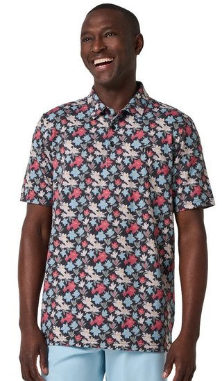 Travis Mathew Featherweight Fairway Fit polo de hombre, negro