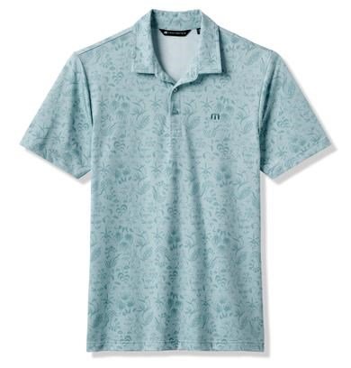 Travis Mathew Featherweight Paradise polo de hombre, forget me not