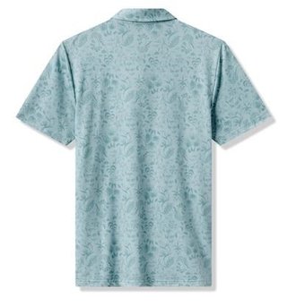 Travis Mathew Featherweight Paradise polo de hombre, forget me not