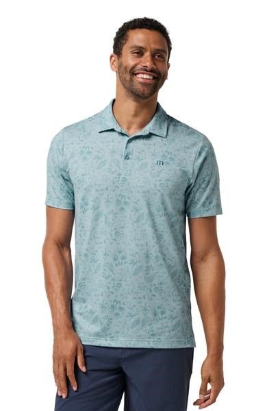 Travis Mathew Featherweight Paradise polo de hombre, forget me not