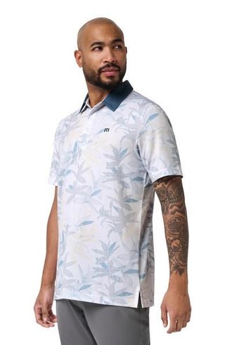 Travis Mathew Featherweight Drift polo de hombre, blanco