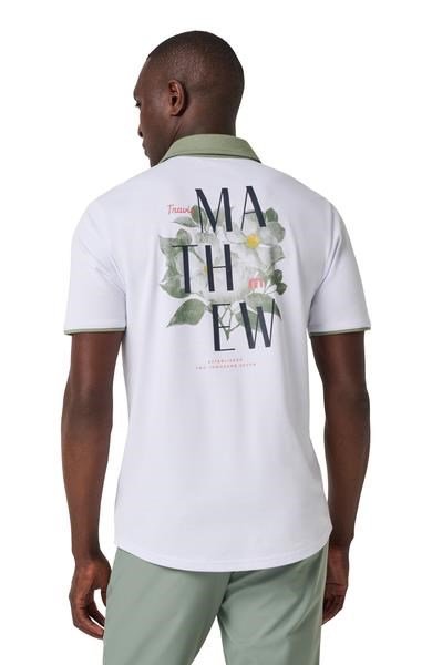 Travis Mathew AB Energy polo de hombre, blanco