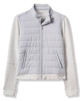 Travis Mathew Skyloft Soft Espresso Martini chaqueta de mujer, heather light grey