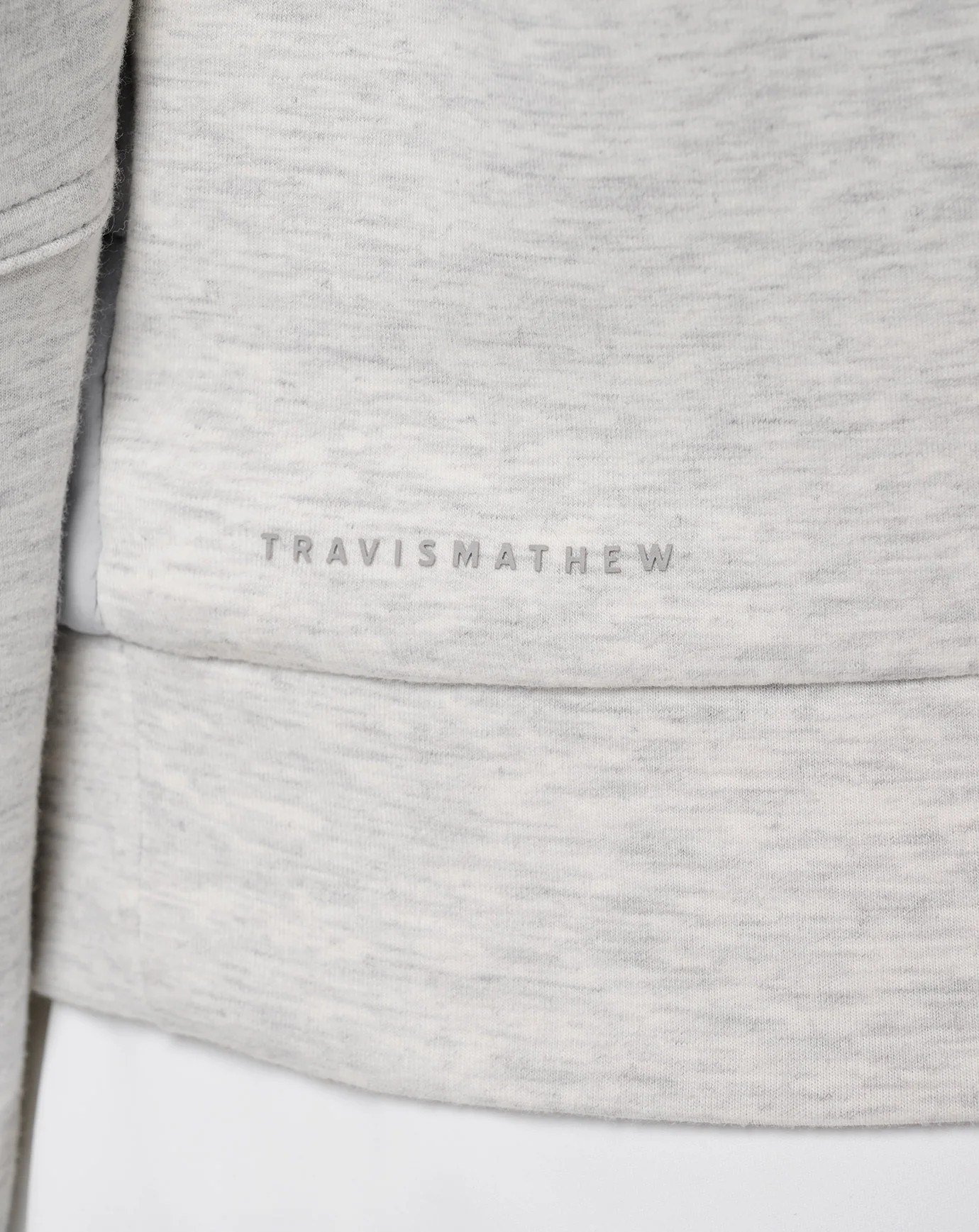 Travis Mathew Skyloft Soft Espresso Martini chaqueta de mujer, heather light grey
