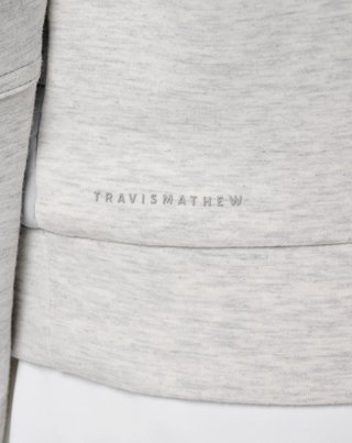 Travis Mathew Skyloft Soft Espresso Martini chaqueta de mujer, heather light grey
