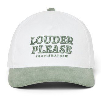 Travis Mathew Louder Please gorra de hombre, blanca