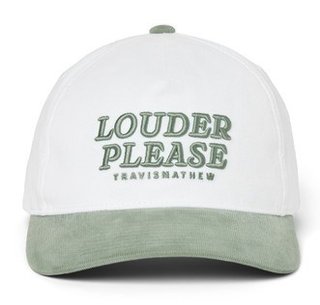 Travis Mathew Louder Please gorra de hombre, blanca
