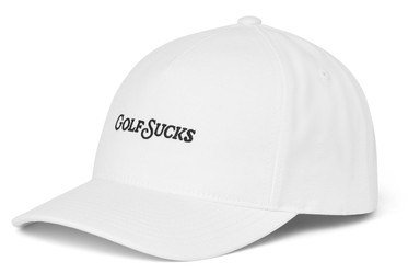 Travis Mathew Golf Sucks gorra de hombre, blanca