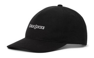 Travis Mathew Golf Sucks gorra de hombre, negra