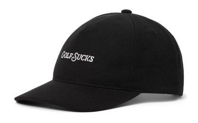 Travis Mathew Golf Sucks gorra de hombre, negra