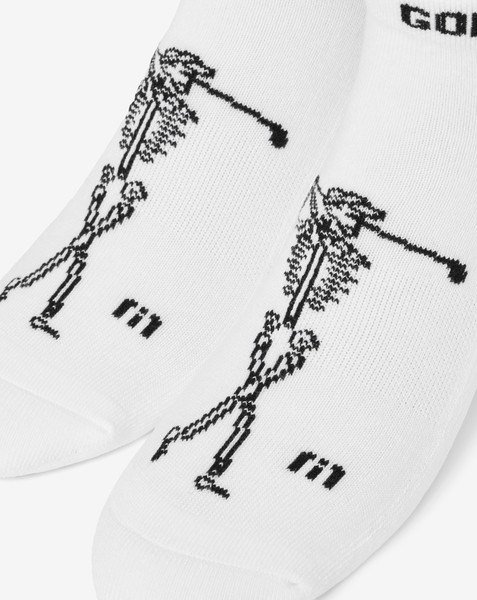Travis Mathew Golf Sucks Ankle calcetines de golf, blanco